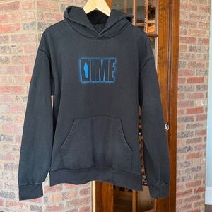 Dime Black Hoodie Sweatshirt for Men